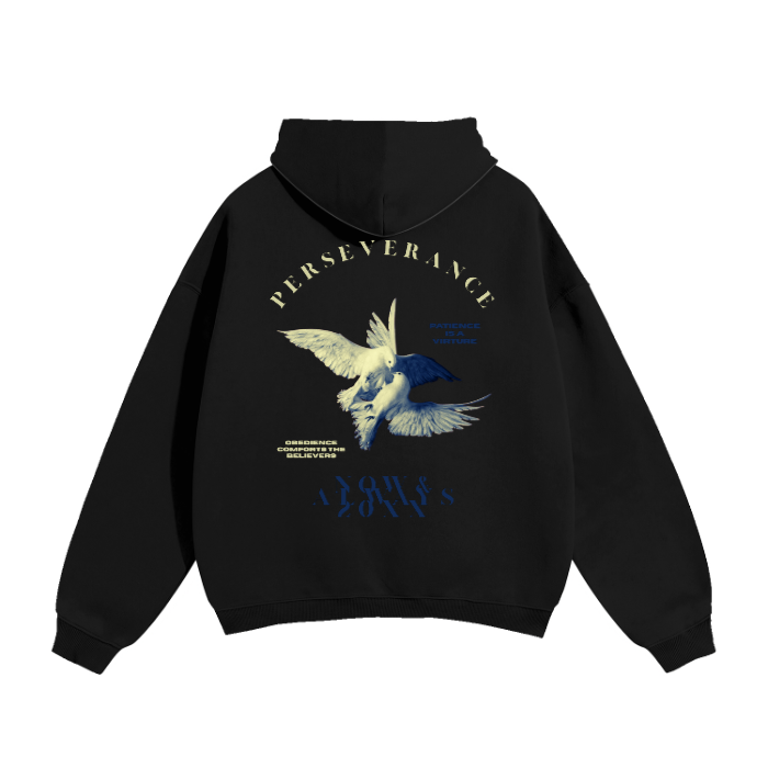 PERSEVERANCE HOODIE - BLACK